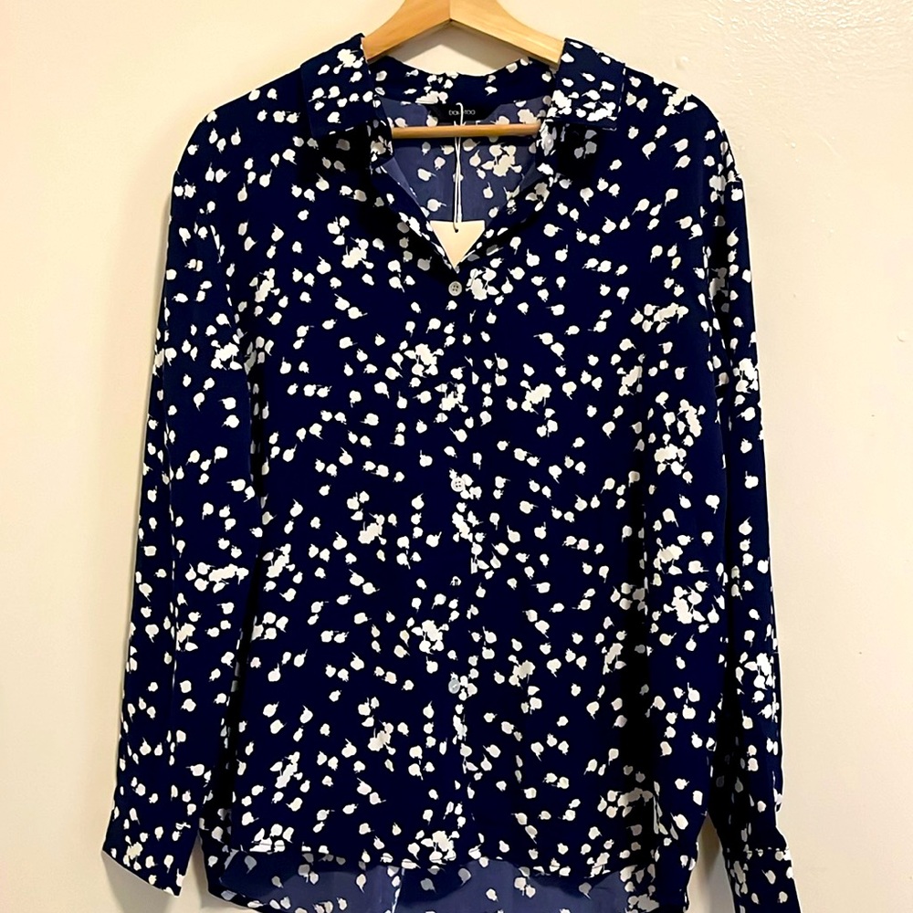 Blue & White Buttonup